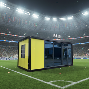 <span class=keywords><strong>Maison</strong></span> intégrée en acier coloré de 40 pieds pour 2026 personnes, montage simple, mobile pour hébergement hôtelier instantané - Product Image 1