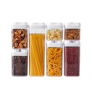 Kitchen grain organization jar Microwave Safe Reusable Storage Bottles Food Containers Plastic Storage Set Food Storage Box