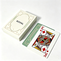 Cartes à jouer en papier de qualité supérieure personnalisées, boîte à rabat avec logo personnalisé, cartes de poker imprimées sur mesure pour jeu ou cadeau