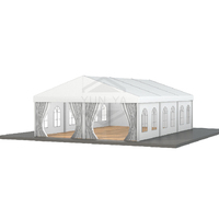 Tente de réception transparente pour mariage, cadre robuste, tente de réception extérieure transparente pour événements de 100 à 200 personnes