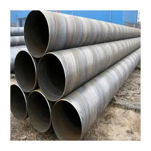 Manufacture Astm A252 Construction Carbon Spiral Steel Pipe Api 5l X52 Ssaw Spiral Welded Steel Pipe