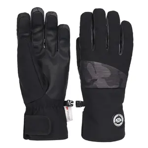 Зимние лыжные перчатки водоотталкивающие перчатки с сенсорным экраном мужские и женские перчатки для снегохода на заказ
