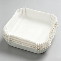 Papier sulfurisé pour friteuse à air, résistant au micro-ondes, anti-graisse, imperméable, ignifuge, résistant à la chaleur, biodégradable, super épais, en pâte de bois