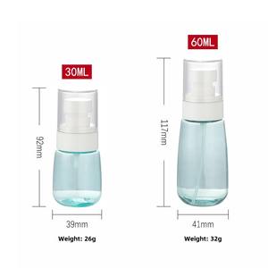 Flacon pulvérisateur portable PCR à brume ultra-fine, en forme de U, fond épais, en plastique PET, pompe à pression, tailles 30ml/60ml/80ml/100ml, pour <span class=keywords><strong>shampoing</strong></span> - Product Image 2