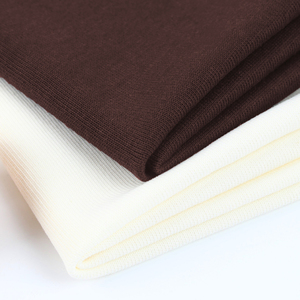 Tissu en coton cardé <span class=keywords><strong>100</strong></span>% ChaoPai, 230 GSM, double fil, très lourd, tricotage côtelé 1*1, tissu écologique pour filles et garçons - Product Image 4
