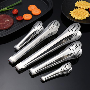 Pinzas Comerciales de Acero Inoxidable SYH411 para Alimentos, Barbacoa, Buffet, Carne, Pan y Especias - Utensilios de Cocina al por Mayor - Product Image 1