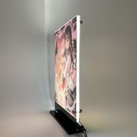 Lumière LED Peinture Puella Magi Madoka Magic Anime Veilleuse pour Adolescent Chambre à coucher Décoration Veilleuse Lampe de bureau Led Rétro-Éclairé Poster