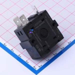 FR04-308B3Q16L-R Rotary Switch Through hole Component (THT) Switch Flat Type Solder Tab 100000 16A - Product Image 1
