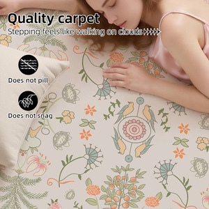 EIFFEL HOME Alfombra de Estilo Persa BlossomVerdant, Lavable a Máquina, Fibra de Poliéster, Decoración del Hogar, Sala de Estar, Dormitorio, Escalera - Product Image 3