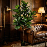 Vente en gros d'objets décoratifs nordiques, arbre artificiel en feuilles de figuier vert, bonsaï, décoration intérieure pour la maison, l'hôtel, le bureau, anniversaire