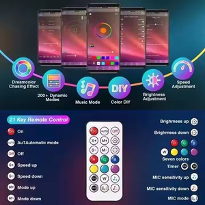 ชุดไฟใต้ท้องรถ LED RGB กันน้ำ สว่างพิเศษ พร้อมรีโมท - ไฟนีออนรถยนต์ปรับแต่งได้สำหรับการขับขี่กลางคืน - Product Image 5