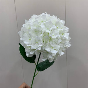B-089 vendita diretta all'ingrosso 70cm di seta ortensia lungo stelo ramo ortensia fiori fiori fiori matrimonio bianco ortensia - Product Image 2