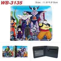 Dompet Kartu Identitas Anime Jepang Keren Motif Naga, Tempat Koin Anti-Hilang, Dompet Kulit PU, Aksesoris Kustom, Grosir Dompet