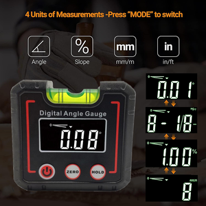 <span class=keywords><strong>2025</strong></span> Độ tương phản cao kỹ thuật số điện tử mức góc đo cơ sở từ tính góc công cụ tìm bong bóng mức độ cao Dụng cụ đo - Product Image 4