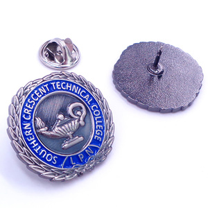Étiquettes personnalisées en métal émaillé, souvenir d'employé, épinglettes, insigne, épingle magnétique pour costume d'homme, avec dos magnétique ou épingle de sûreté - Product Image 1