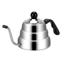 Théière en acier inoxydable à bec long et fin, avec filtre à bulles pour infusions, design classique style palais