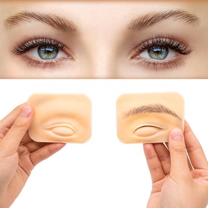 แผ่นฝึกสักคิ้ว 5 มิติ แบบเหมือนจริง คุณภาพพรีเมียม สำหรับฝึกไมโครเบลดดิ้ง แต่งหน้า ซิลิโคนสำหรับฝึกบนใบหน้า อุปกรณ์เสริมสำหรับการสักถาวร - Product Image 6