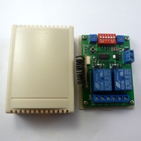 CE029 DC 12V 315MHz 2Ch Relai Penundaan Timer Nirkabel Multifungsi Sakelar RF & EV1527 ASK OOK Remote Control 0-10A
