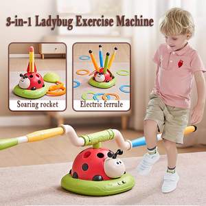 Jouet de sport 3 en 1 pour l'extérieur et l'intérieur, machine d'exercice <span class=keywords><strong>télécommandée</strong></span> en forme de <span class=keywords><strong>coccinelle</strong></span>, jouets sportifs Skyrocket, sauteuse électrique pour enfants - Product Image 5