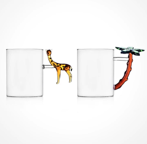 Tasses en <span class=keywords><strong>verre</strong></span> personnalisées <span class=keywords><strong>Girafe</strong></span>, design européen créatif, vente en gros, ensembles café et thé, tasses cadeaux fabriquées dans le Jiangsu - Product Image 5