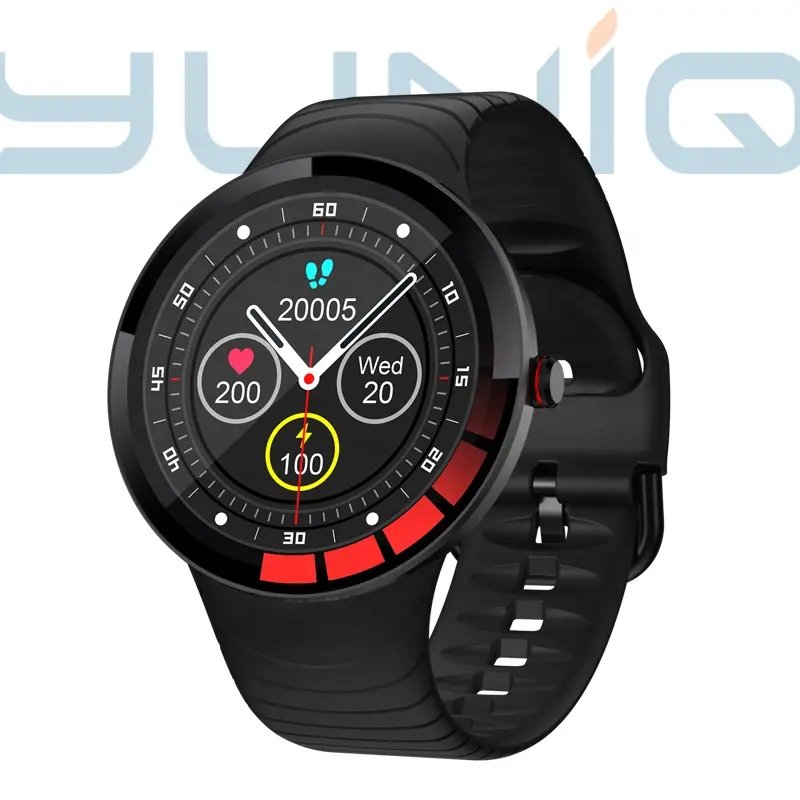 Yuniq นาฬิกาอัจฉริยะ22มม. สำหรับเล่นกีฬา,นาฬิกาข้อมือ Ecg วัดอุณหภูมิได้เต็มจอ1.75กันน้ำได้สำหรับออกกำลังกาย E3
