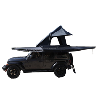 Auvent de voiture autoportant 180 degrés en toile 420D 600D imperméable pour 4x4, idéal pour l'aventure tout-terrain, avec éclairage LED intégré
