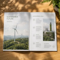 Brochure publicitaire personnalisée, impression couleur 70 % de la page, format A4, conception de poster simple page, catalogue d'entreprise, impression UV sur carton