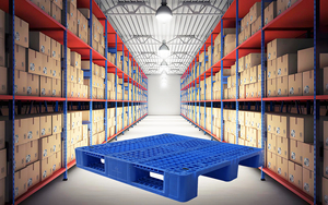 Nhiệm vụ nặng nề gia cố chống trượt HDPE một mặt Euro <span class=keywords><strong>Pallet</strong></span> 4 chiều công nghiệp Ba Á hậu 1200*1100*150mm - Product Image 4