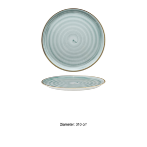 Assiette à pizza Napoli Green Circus 31 cm Impression numérique Saturnia - Product Image 3