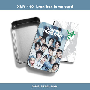 Enlace para Todos los Modelos |   Caja de Metal Kpop con 30 Tarjetas Lomo Impresas en Alta Definición de Stray Kids/Baby Monster/Twice, Artesanía en Papel - Product Image 4