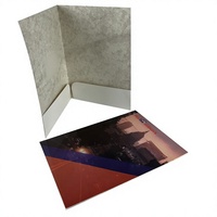 Carpeta para Tarjetas Coleccionables Personalizada de Alta Calidad, A4, Cartón Blanco, Laminado Mate, con Ranuras Completas para Tarjetas, Impresión de Carpetas de Presentación de Documentos