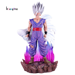 En gros 37cm Blanc Dieu Gohan Anime PVC Figure Creative Light-Up <span class=keywords><strong>Figurine</strong></span> Boîte Modèle Artisanat Cape Version Cadeaux pour <span class=keywords><strong>Dragon</strong></span> - Product Image 1