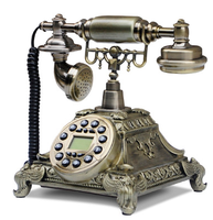 Personnalisation haut de gamme du téléphone ancien créatif téléphone filaire téléphone fixe domestique rétro américain