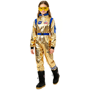 Disfraz de astronauta dorado para niños Yi Xiaoyi, traje espacial, disfraz de Halloween para niños, conjunto de ropa para actuaciones - Product Image 2