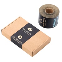 Emballage de colis fragiles personnalisé, biodégradable, respectueux de l'environnement, imperméable, en papier kraft, avec ruban adhésif thermofusible et logo