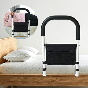 XY <b>Bedside</b> Handrail 307 Flat Steel Embedded Model With <b>Storage</b> Bag For Elderly Assistance - Product Image 1