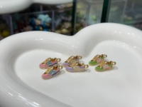 Vente en gros en stock pendentif en émail multicolore pas cher bricolage fruit animal crème glacée pain breloques pour la fabrication de bijoux