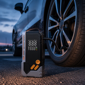 Inflador de Neumáticos Portátil de 12V, Arrancador de Emergencia, Compresor de Aire con Pantalla Digital, Batería de 3000mAh, Luz LED, Banco de Energía USB - Product Image 2