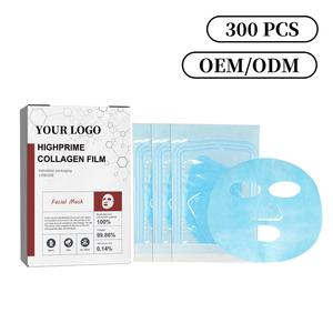 Masque facial en <span class=keywords><strong>film</strong></span> de collagène hydratant et nourrissant à haute concentration, personnalisé, très vendu - Product Image 1