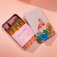 Pinceaux de maquillage avec logo personnalisé kit de quantité minimale de commande basse pinceaux pour le maquillage ensemble de pinceaux de maquillage professionnels en ABS pour cheveux naturels marque privée