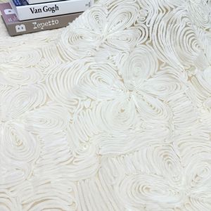 Dentelle française de haute qualité, ruban 3D en spirale, tissu brodé en maille, dentelle cordonnée 3D en gros pour robe de mariée - Product Image 1