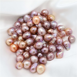 Factory Wholesale 10-13mm Large Baroque Irregular Nucleate <strong>Pearls</strong> Drip <strong>Loose</strong> <strong>Pearls</strong> Fire Ball Shaped <strong>Keshi</strong> <strong>Pearl</strong> for Jewelry