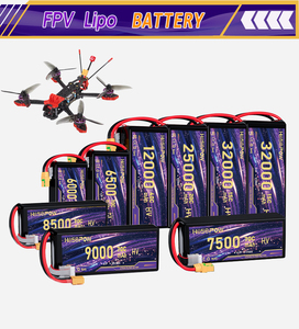 แบตเตอรี่โดรนอุตสาหกรรมลิเธียมไอออน OEM ODM ความจุสูง 10000mAh 70C 8S ชาร์จได้ 30.4v สำหรับโดรนเกษตร - Product Image 2