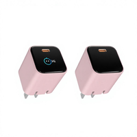 Chargeur rapide Powereric 45W GaN avec port Type C certifié ETL FCC SAA, sortie 5V3A pour téléphones mobiles
