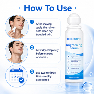 Soin après-rasage de haute qualité, hydratant longue durée, lisse la peau rugueuse, réduit les poils incarnés, sérum apaisant après-rasage - Product Image 5