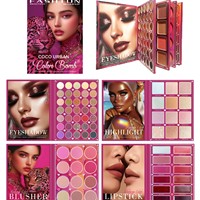 Palette de fards à paupières transfrontalière Beauty Beast Book 71 couleurs, fard à paupières waterproof, illuminateur, contour, blush, rouge à lèvres tout-en-un