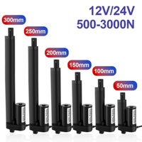 Actionneur linéaire personnalisé, course de 100 mm, 200 mm, 300 mm, 12 V/24 V, charge maximale de 1600 N, 1000 N, 2000 N, 3000 N, actionneur linéaire électrique DC