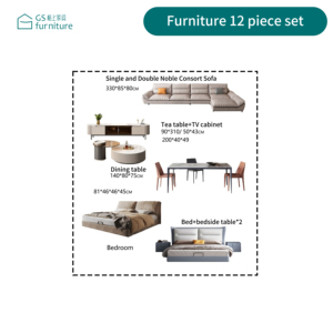 Fonte diretta della fabbrica nuova Era di lusso moderno in pelle sintetica quadrato divano componibile alla moda - Product Image 2