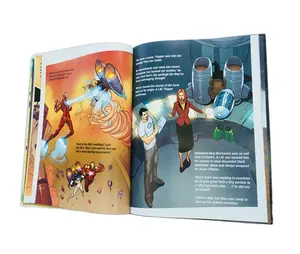 Harga Murah Kustom Layanan Percetakan Buku Komik Pabrik Percetakan Buku Manga Langsung