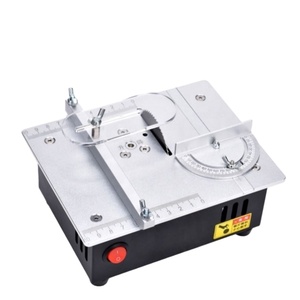 Mini Sierra de Mesa Eléctrica de Escritorio para Uso Doméstico, Fácil de Operar, con Control de Velocidad para Trabajos en Madera, Torno de Banco, Herramienta para Cortar Madera - Product Image 3